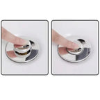Drain strainer against clogging with pop-up function