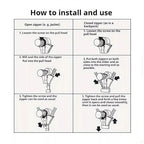 Detachable and replaceable zipper - Quick solution | 12 pieces