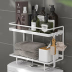 AboveRack | Bathroom Shelf Black No Drilling Narrow
