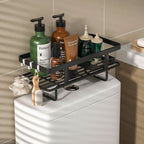 AboveRack | Bathroom Shelf Black No Drilling Narrow