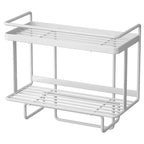 AboveRack | Bathroom Shelf Black No Drilling Narrow