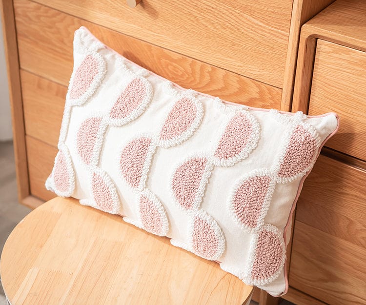 Abstract Loop-Tufted Pillow