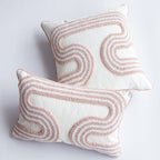 Abstract Loop-Tufted Pillow