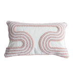Abstract Loop-Tufted Pillow
