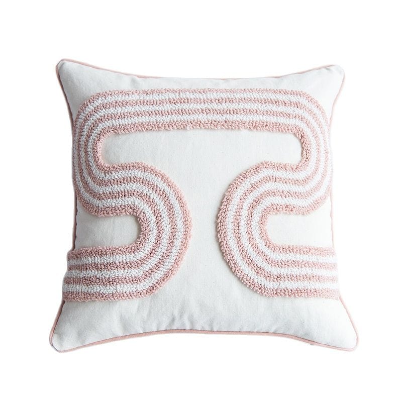 Abstract Loop-Tufted Pillow
