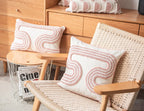 Abstract Loop-Tufted Pillow