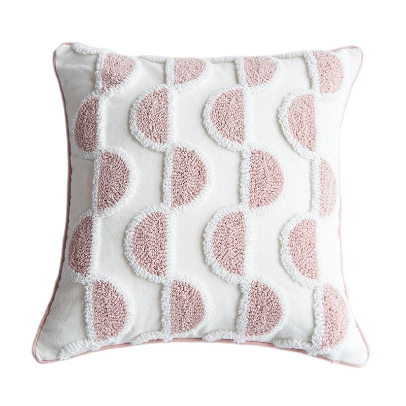 Abstract Loop-Tufted Pillow