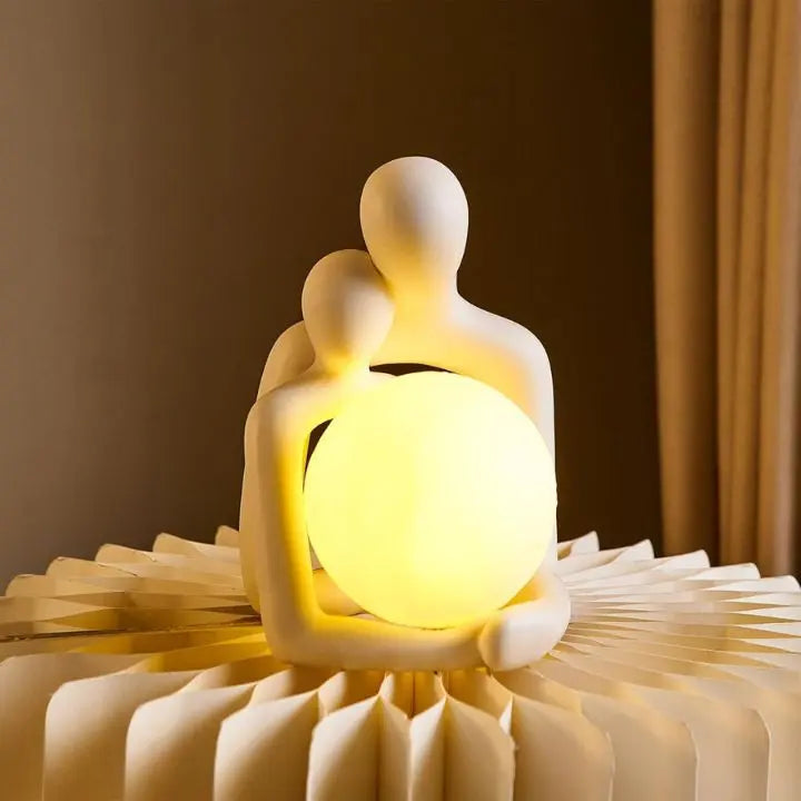 Abstract Pair Ceramic Lamp