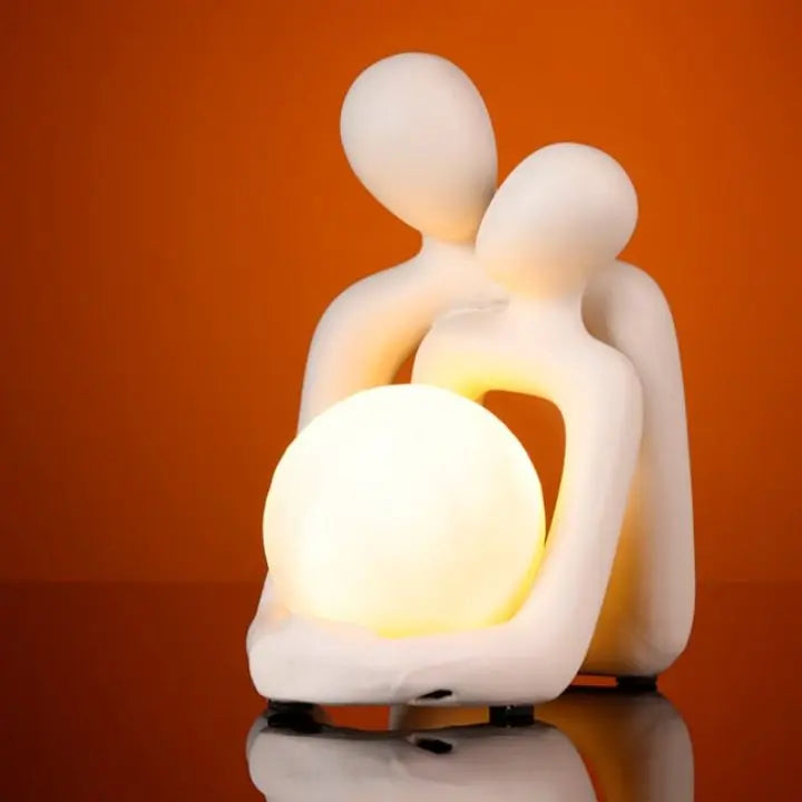 Abstract Pair Ceramic Lamp