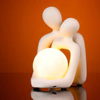 Abstract Pair Ceramic Lamp