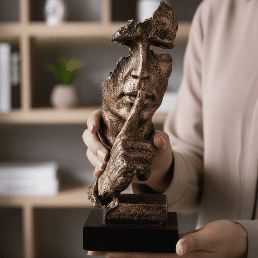 Abstract Golden Sculpture for Timeless Elegance & Modern Design