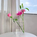 Acrylic Book Vase – Modern Design with Invisible Book Look