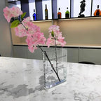 Acrylic Book Vase – Modern Design with Invisible Book Look
