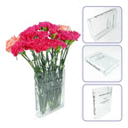 Acrylic Book Vase – Modern Design with Invisible Book Look