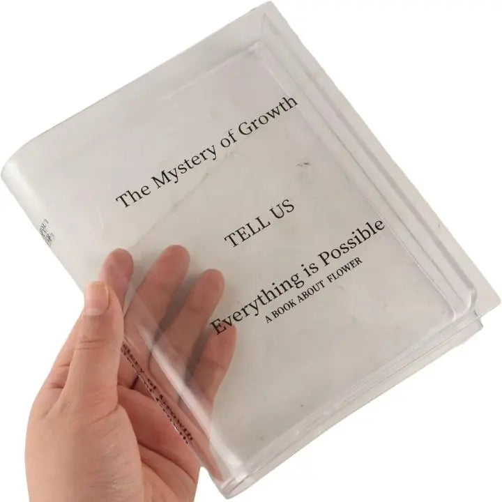 Acrylic Book Vase – Modern Design with Invisible Book Look
