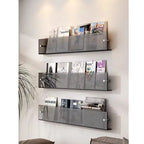 ClearLine – Stylish Acrylic Wall Shelf for Magazines