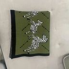 Acrylic Vintage Wild Zebra Knitted Blanket