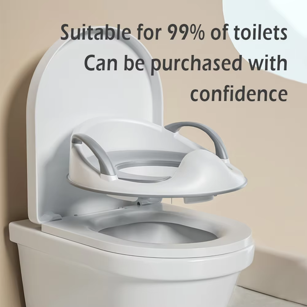 Secure & Comfortable Toddler Potty Seat with Easy-Grip Handles