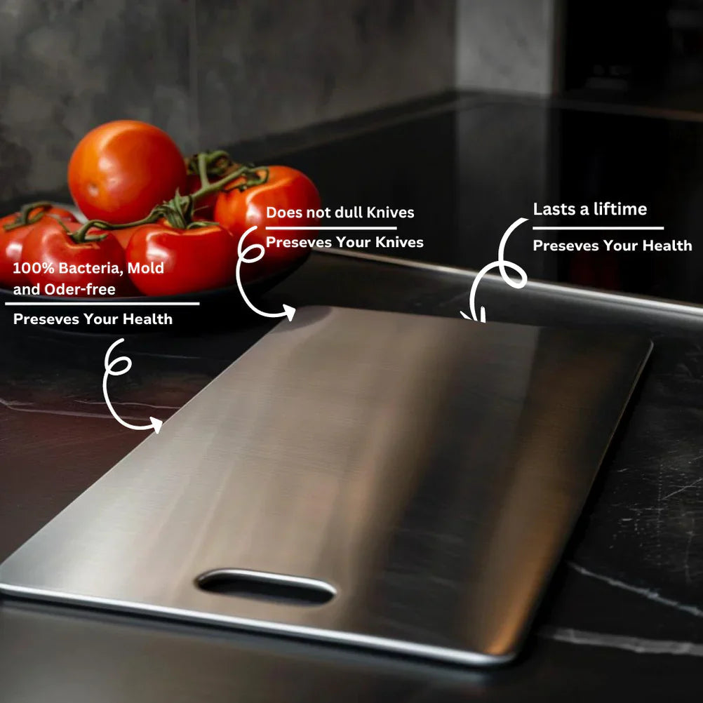 Antibacterial Titanium Cutting Board for a Hygienic Kitchen