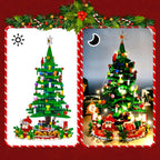 Luminova Adventskalender Kinderen – Bouwsteen Kerstboom met 24 Verrassingen & LED-Verlichting, Creatief & Educatief Speelplezier