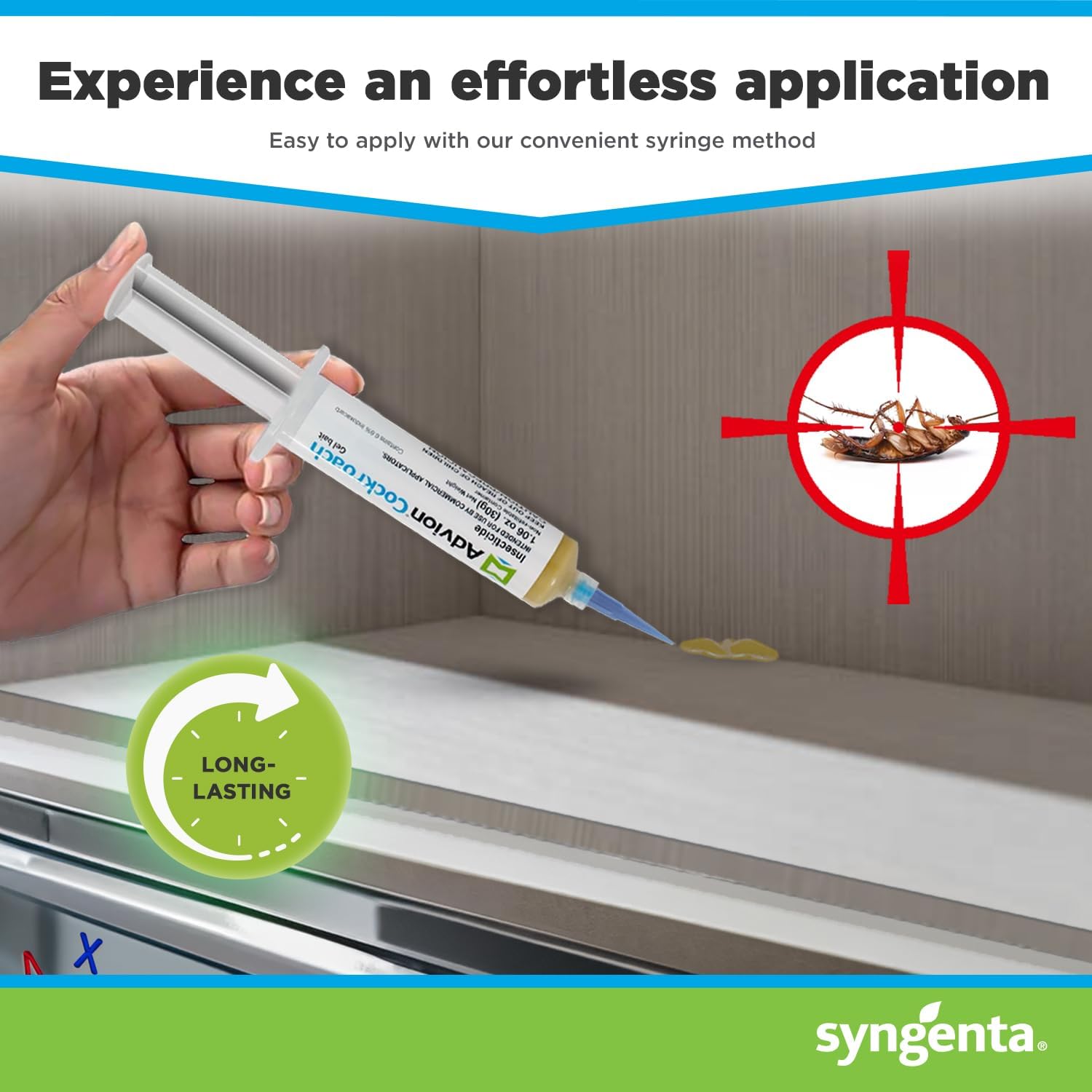 Advion Cockroach Gel Bait, Cockroach Eliminator, Non-Toxic Pest Control, Pest Management