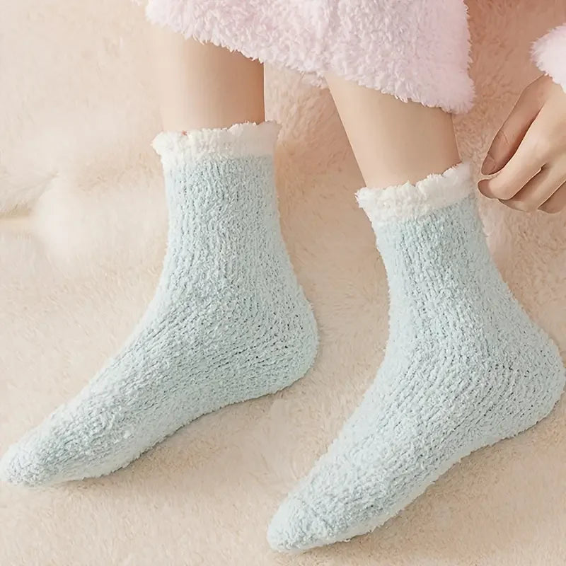 Winter Socks FrostStep | With Fleece Lining | 5-Pack | Solid Color | Size EU 34–40