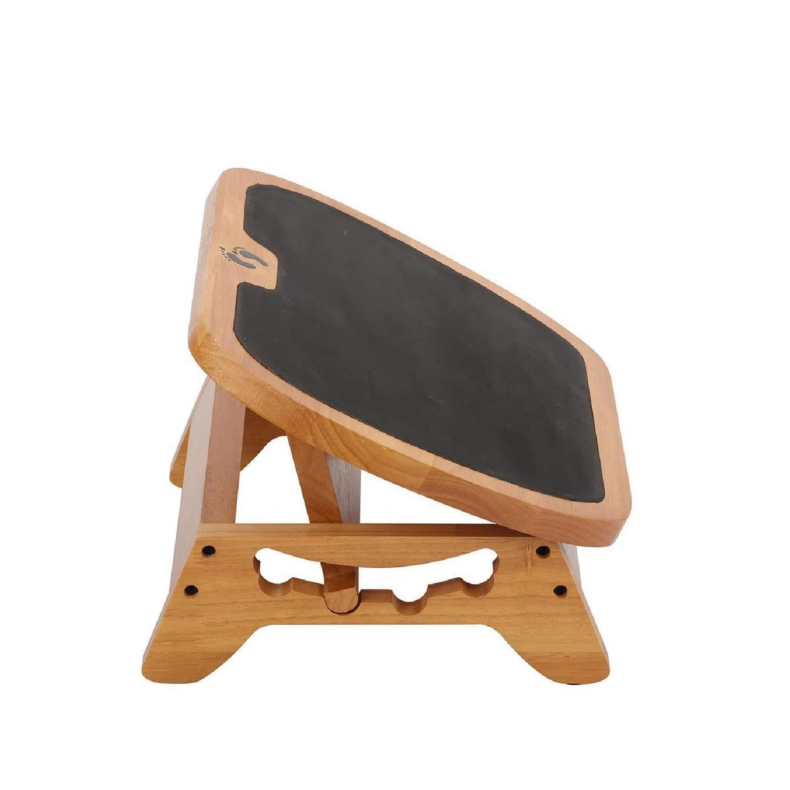Wooden Under-Desk Footrest – Ergonomic Leg Support for Home & Office