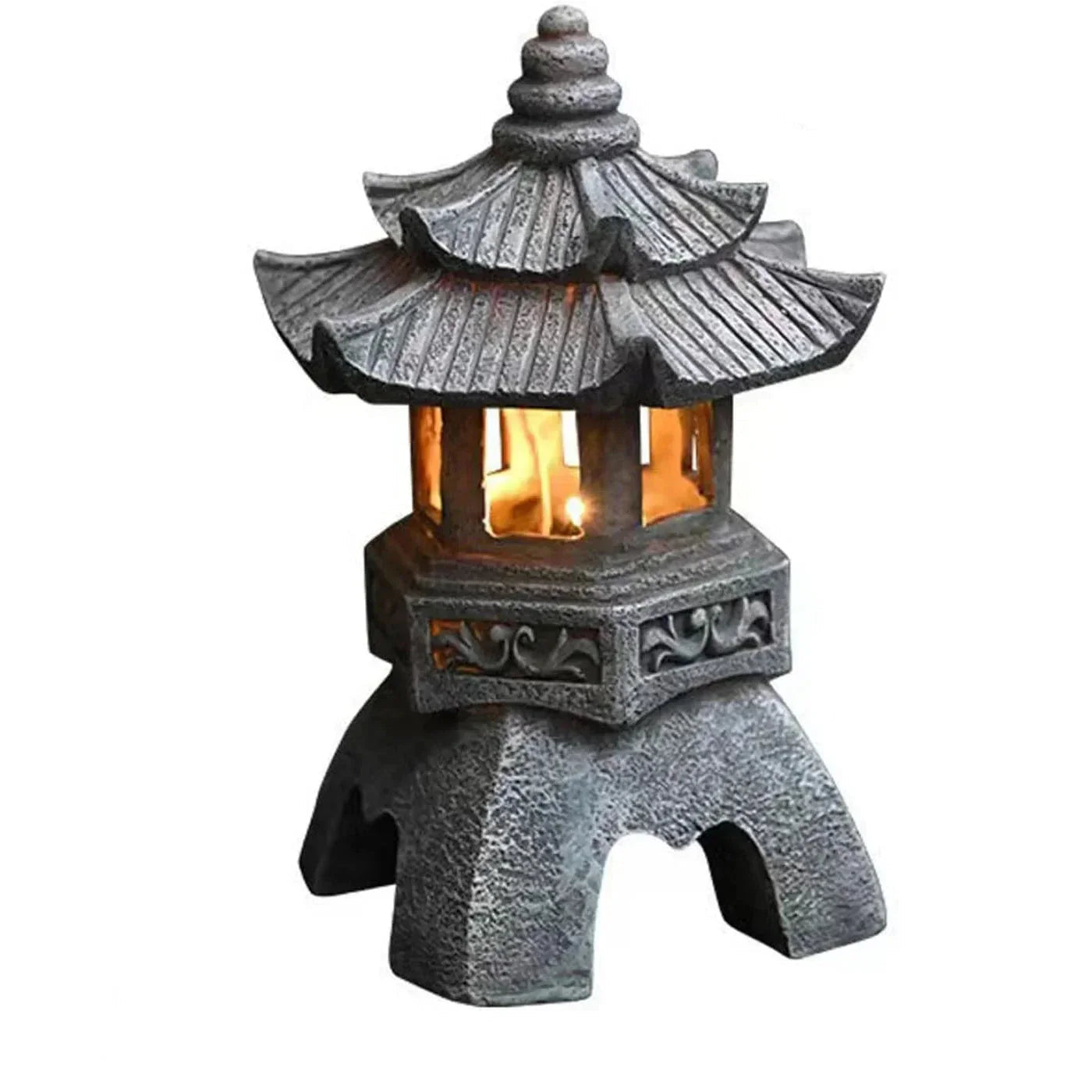 Japanese garden lantern - Weatherproof LED outdoor lighting for Zen gardens
