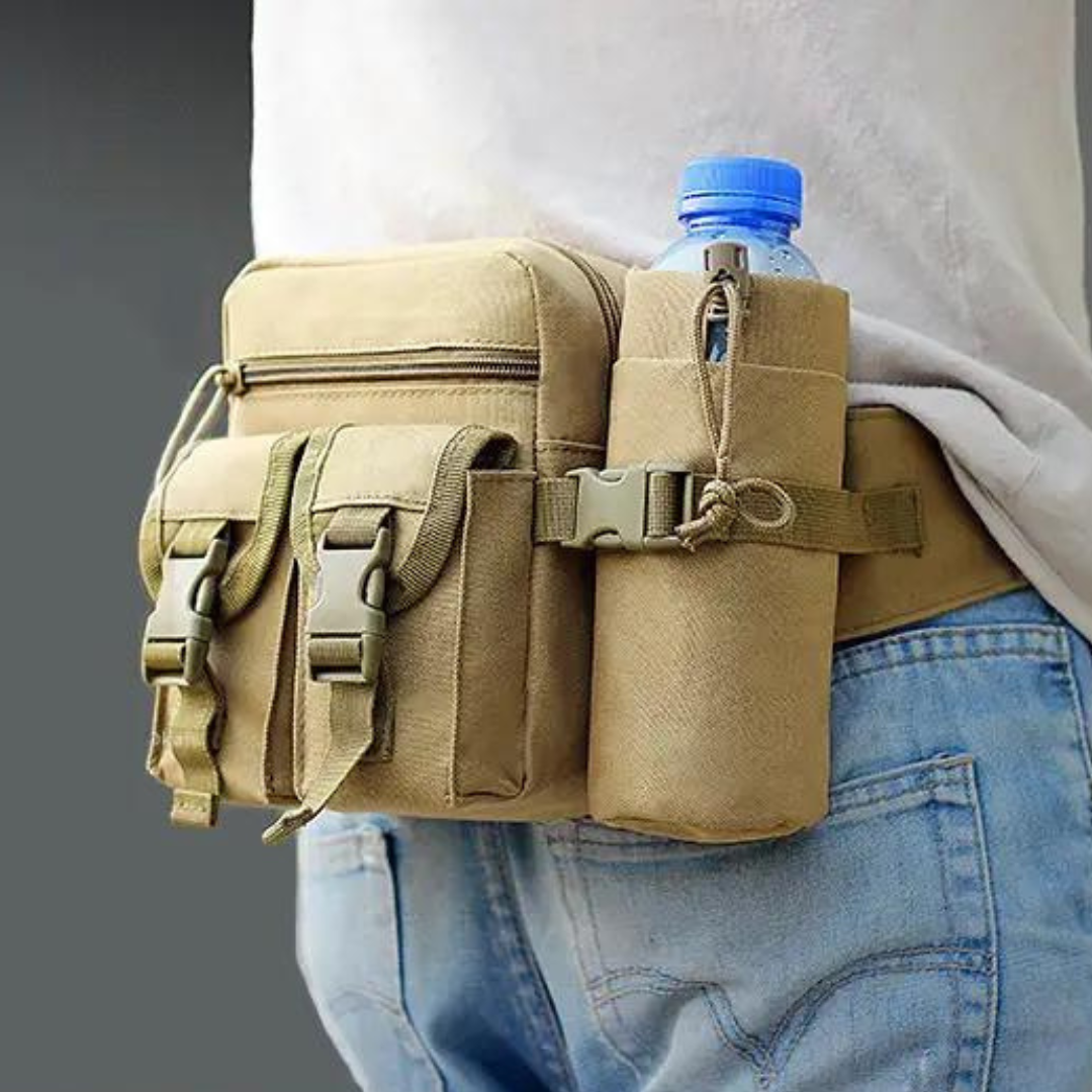 WanderHipBag | Water Repellent & Lightweight | With Bottle Holder | Adjustable up to 118 cm