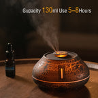 Air humidifier crack volcano flame essential oil diffuser ultrasonic cool mist maker LED essential oil lamp air diffuser