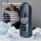 Bladeless Portable Fan | Ultra-Quiet, Ergonomic Design & Ideal for Home and Office Use