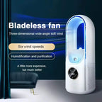 Bladeless Portable Fan | Ultra-Quiet, Ergonomic Design & Ideal for Home and Office Use