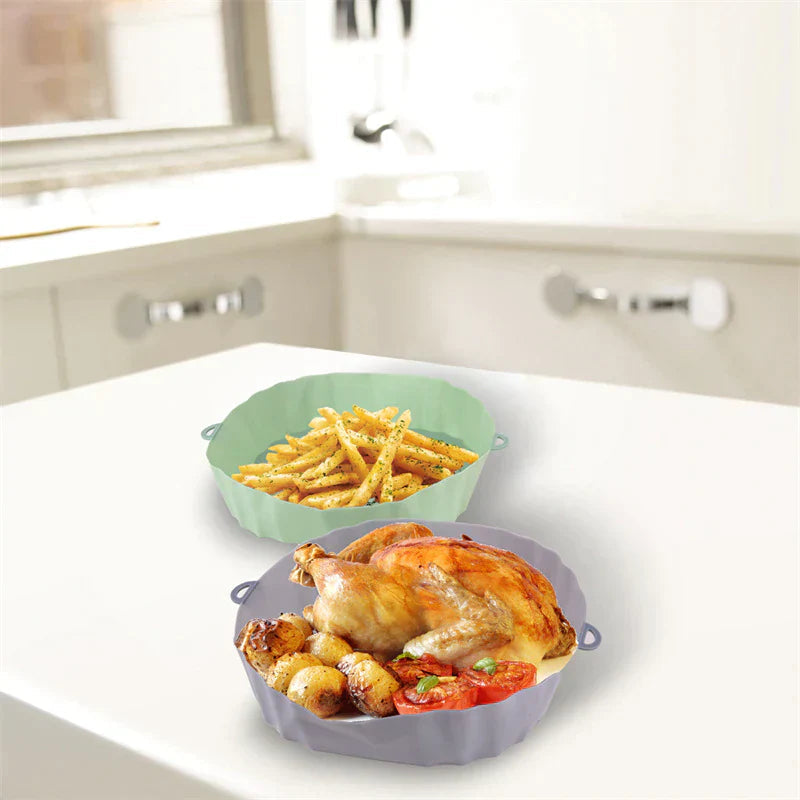 SiliconFry Tray – Reusable Airfryer Mold for Dishwasher