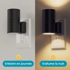 Night light socket with brightness detection and adjustable brightness