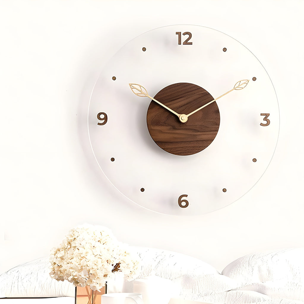 Minimalistic, silent wall clock with a simple design for any room
