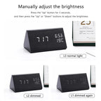 Charms | Digital Wooden Alarm Clock | Including Temperature Display