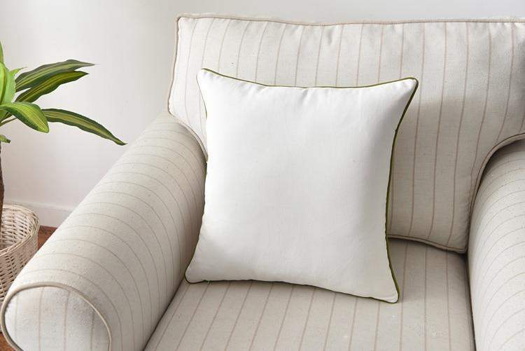 Decorative cushion with embroidery in country style