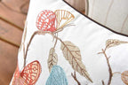 Decorative cushion with embroidery in country style