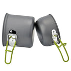 Camping Cookware Set with Stainless Steel Cutlery and Carry Bag