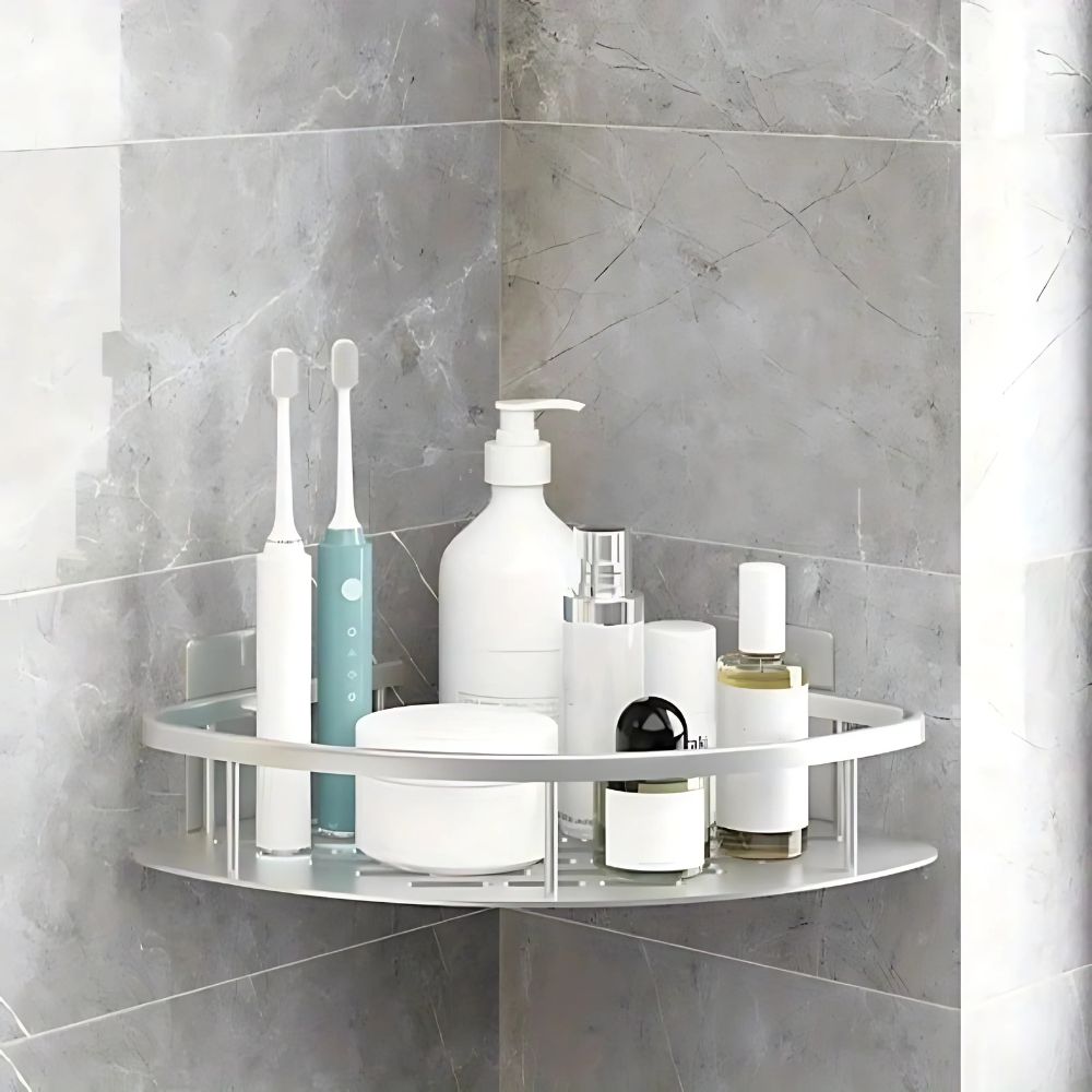 Aluminium Shower Shelf | Self-Adhesive, Rust-Free, Modern