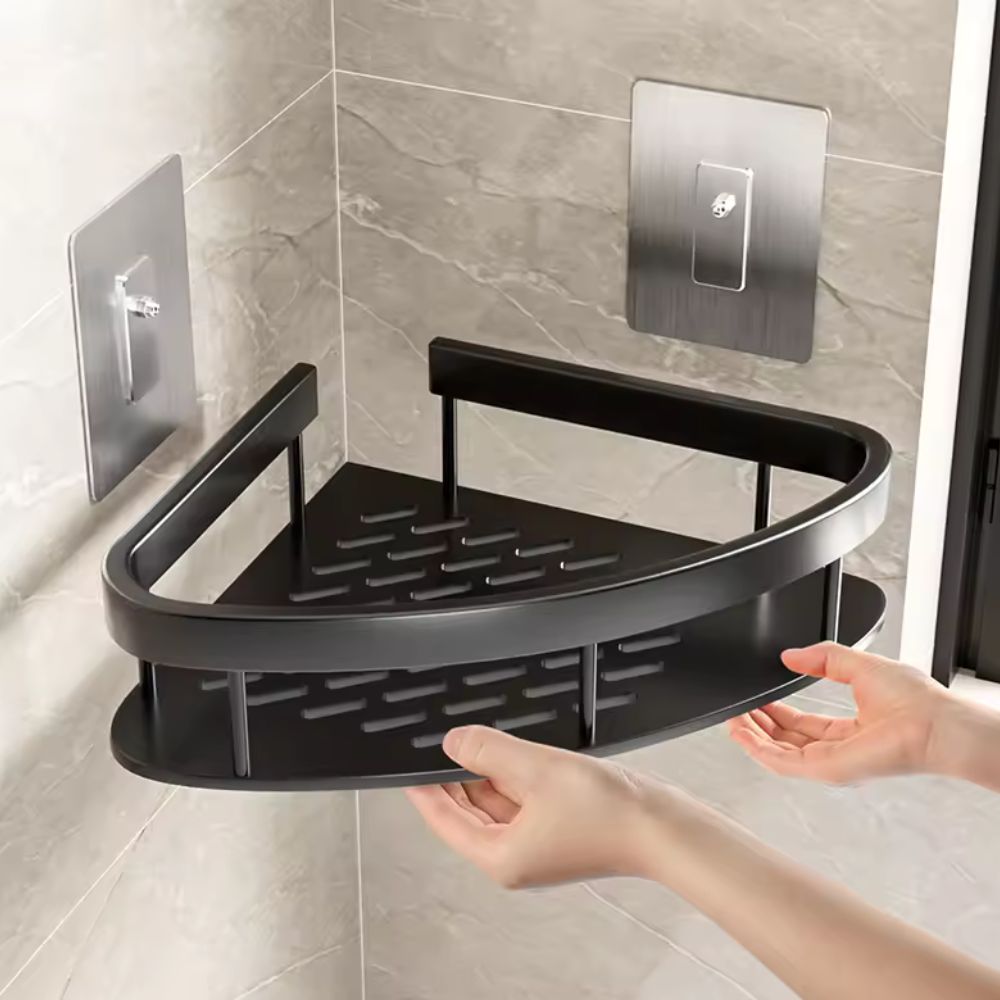 Aluminium Shower Shelf | Self-Adhesive, Rust-Free, Modern