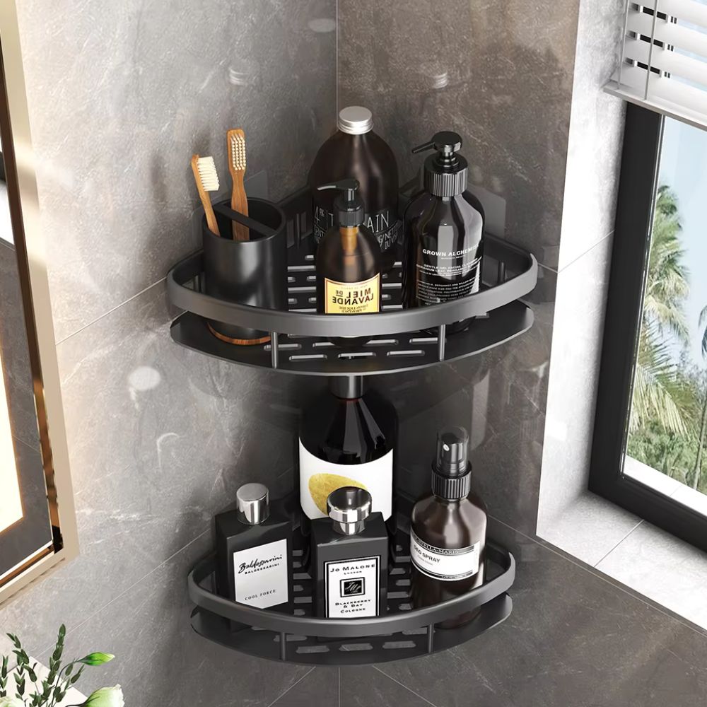 Aluminium Shower Shelf | Self-Adhesive, Rust-Free, Modern