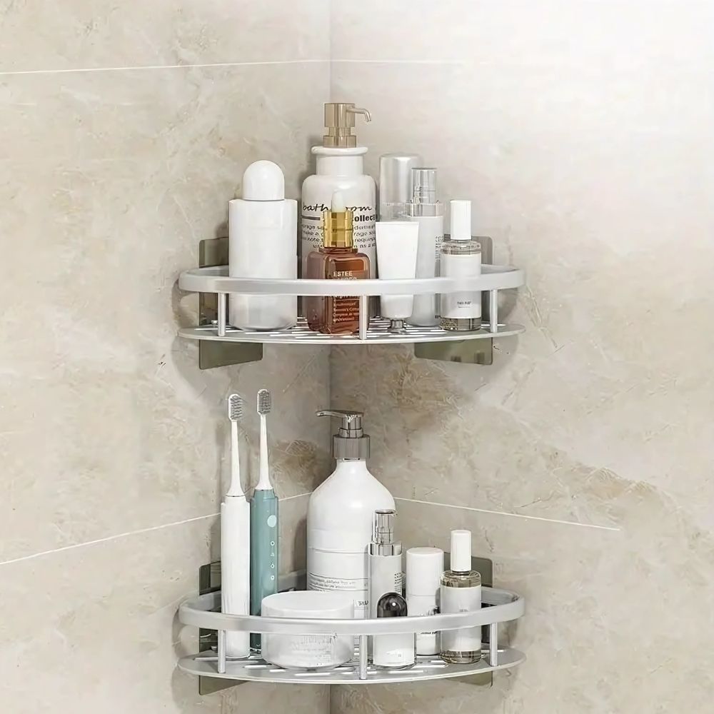 Aluminium Shower Shelf | Self-Adhesive, Rust-Free, Modern