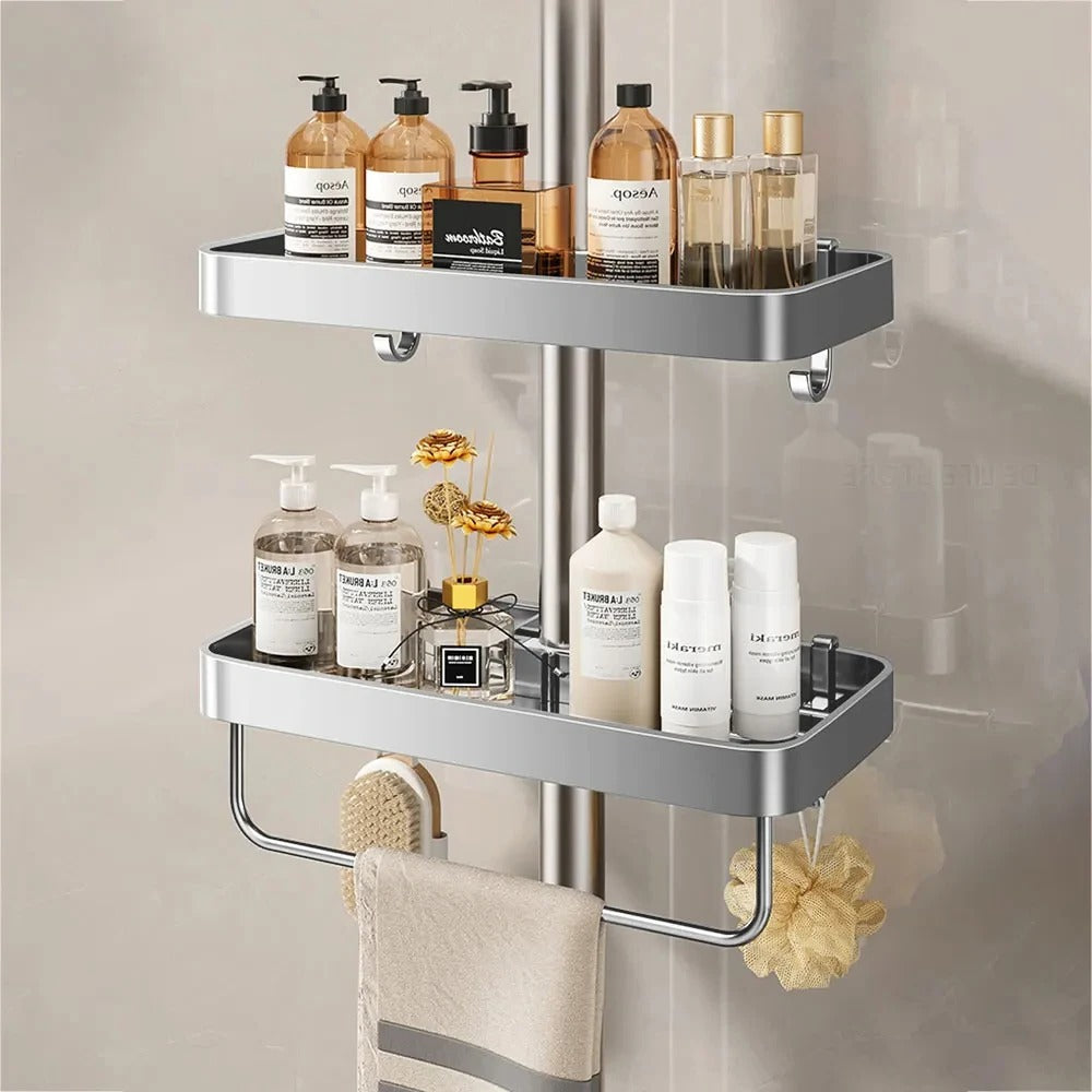 Aluminum Shower Shelf Without Drilling | Practical Shower Tray