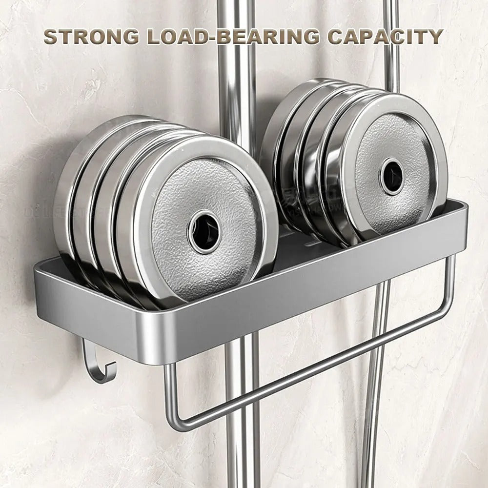 Aluminum Shower Shelf Without Drilling | Practical Shower Tray