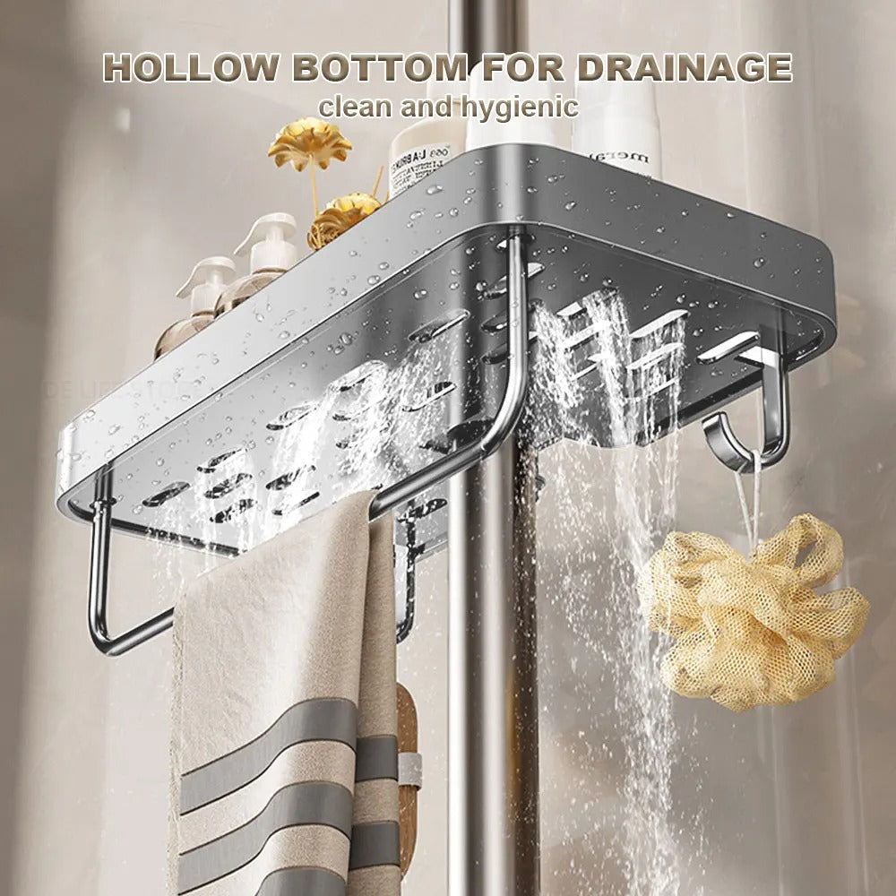 Aluminum Shower Shelf Without Drilling | Practical Shower Tray