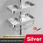 Aluminum Shower Shelf Without Drilling | Practical Shower Tray