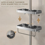 Aluminum Shower Shelf Without Drilling | Practical Shower Tray