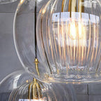 ShineSphere - Amber Pendant Light with Radiant Elegance