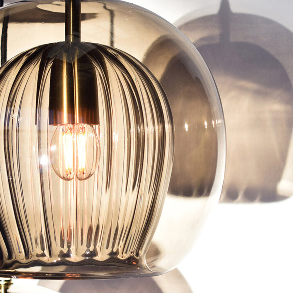 ShineSphere - Amber Pendant Light with Radiant Elegance